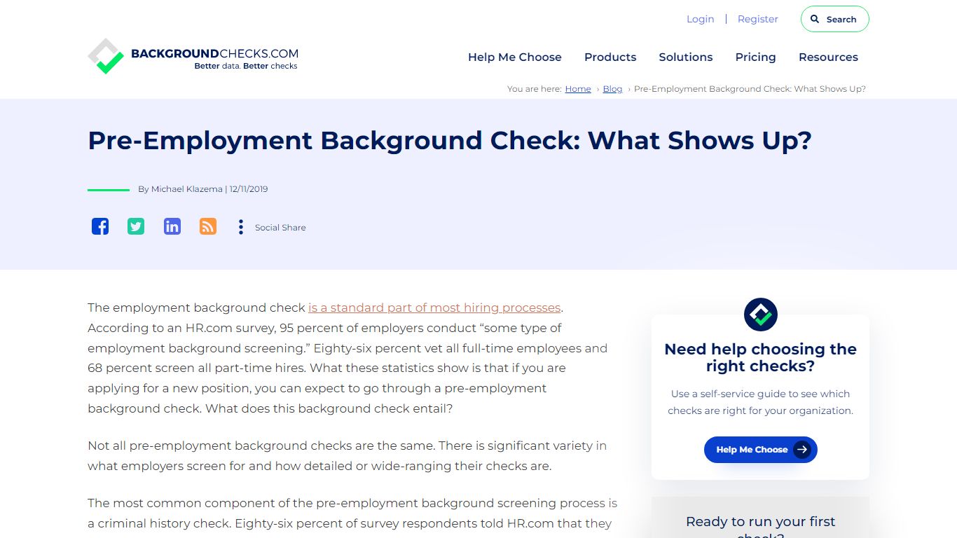 Pre-Employment Background Check: What Shows Up?