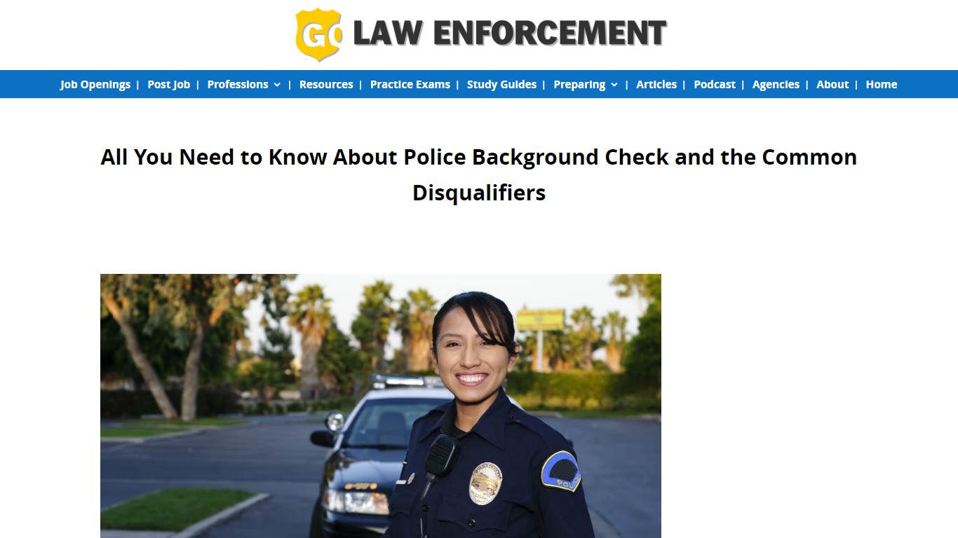 All You Need to Know About Police Background Check and Disqualifiers